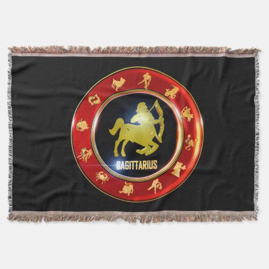 Sagittarius Zodiac Sign Astrologie Decke (Vorderseite)
