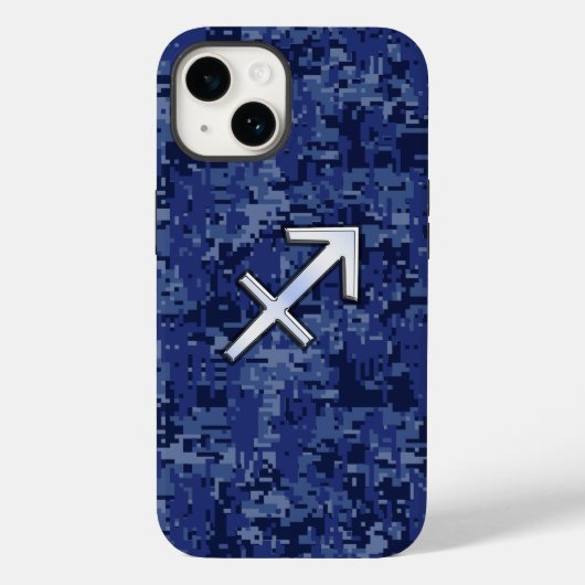 Sagittarius Zodiac Sign auf Camouflage der Marine Case-Mate iPhone Hülle (Rückseite)