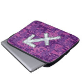 Sagittarius Zodiac Sign auf Fuchsia Digital Camouf Laptopschutzhülle (Vorne Knopf)