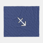 Sagittarius Zodiac Sign auf Navy Digital Camouflag Fleecedecke (Vorderseite (Horizontal))