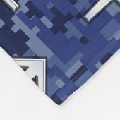 Sagittarius Zodiac Sign auf Navy Digital Camouflag Fleecedecke (Ecke)