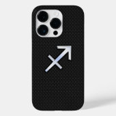 Sagittarius Zodiac Sign auf schwarzer Schlangenhau Case-Mate iPhone Hülle (Rückseite)