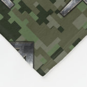 Sagittarius Zodiac Sign auf Woodland Camouflage Fleecedecke (Ecke)