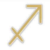Sagittarius Zodiac Sign Aufkleber (Vorderseite)