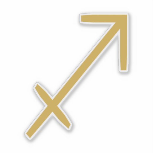 Sagittarius Zodiac Sign Aufkleber (Vorderseite)