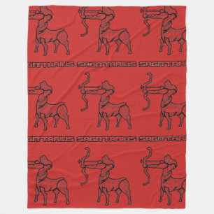 Sagittarius Zodiac Sign Blanket Fleecedecke