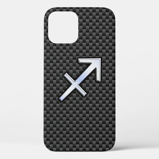 Sagittarius Zodiac Sign Carbon Fiber Style Case-Mate iPhone Hülle (Rückseite)