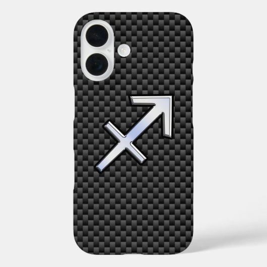 Sagittarius Zodiac Sign Carbon Fiber Style Case-Mate iPhone Hülle (Rückseite)