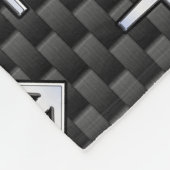 Sagittarius Zodiac Sign Carbon Fiber Style Fleecedecke (Ecke)