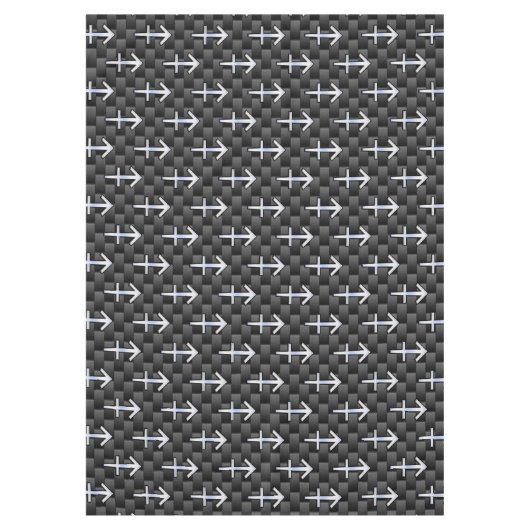 Sagittarius Zodiac Sign Carbon Fiber Style Tischdecke (Vorderseite)
