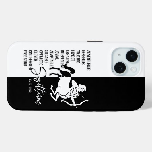 Sagittarius Zodiac Sign Case-Mate iPhone Hülle (Rückseite (Horizontal))