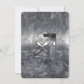 Sagittarius Zodiac Sign Distressed Steel (Vorderseite)