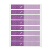 Sagittarius Zodiac Sign Fuchsia Digital Camouflage Rundum-Adressaufkleber (Bogen)