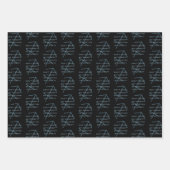 Sagittarius Zodiac Sign Fusion Angebot B&W Geschenkpapier Set (Vorderseite 3)