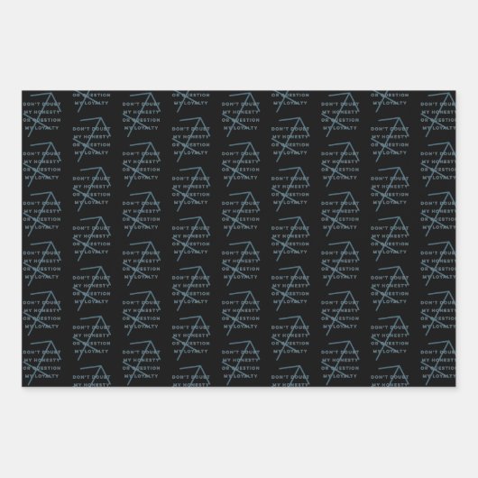 Sagittarius Zodiac Sign Fusion Angebot B&W Geschenkpapier Set (Vorderseite 3)