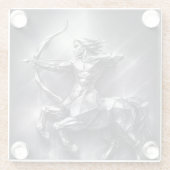 sagittarius zodiac sign glasuntersetzer (Rückseite)