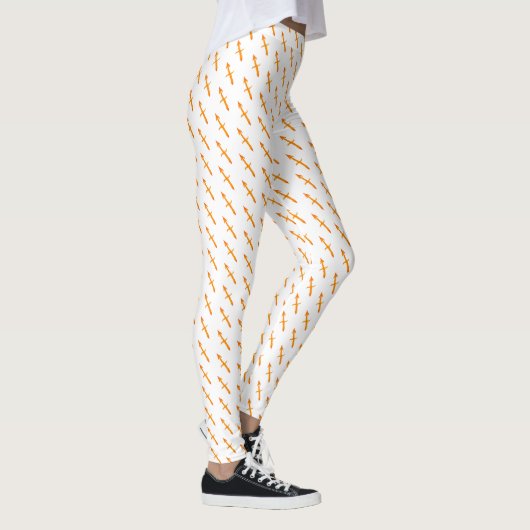 Sagittarius Zodiac Sign Golden Symbol Leggings (Rechts)
