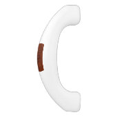 Sagittarius Zodiac Sign in Mahogany Brown Style Keramik Schrankknauf (Seitenansicht)