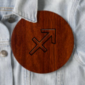 Sagittarius Zodiac Sign in Mahogany Style Button (Beispiel)