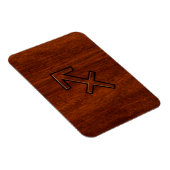 Sagittarius Zodiac Sign in Mahogany Style Magnet (Rechte Seite)