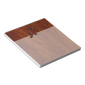 Sagittarius Zodiac Sign in Mahogany Style Notizblock (angewinkelt)