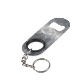 Sagittarius Zodiac Sign in Silver Steel look Schlüsselanhängerflaschenöffner (Rückseite Schrägansicht)