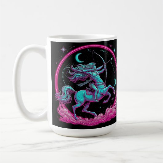 Sagittarius Zodiac Sign Kaffeetasse (Links)