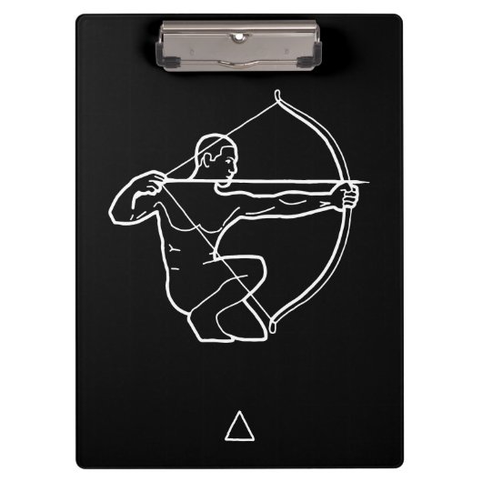 Sagittarius Zodiac Sign Klemmbrett (Vorderseite)