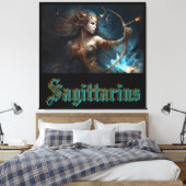 Sagittarius Zodiac Sign Leinwanddruck (Insitu (Schlafzimmer))