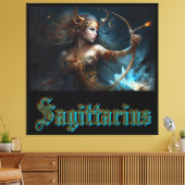 Sagittarius Zodiac Sign Leinwanddruck (Insitu (Wohnzimmer))