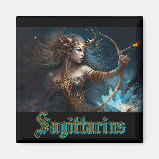 Sagittarius Zodiac Sign Magnet (Vorne)