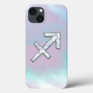 Sagittarius Zodiac Sign on Mother of Pearl Decor Case-Mate iPhone Hülle