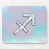 Sagittarius Zodiac Sign on Mother of Pearl Decor Mousepad (Vorne)