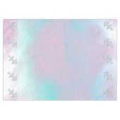 Sagittarius Zodiac Sign on Mother of Pearl Style Tischdecke (Vorderseite (Horizontal))