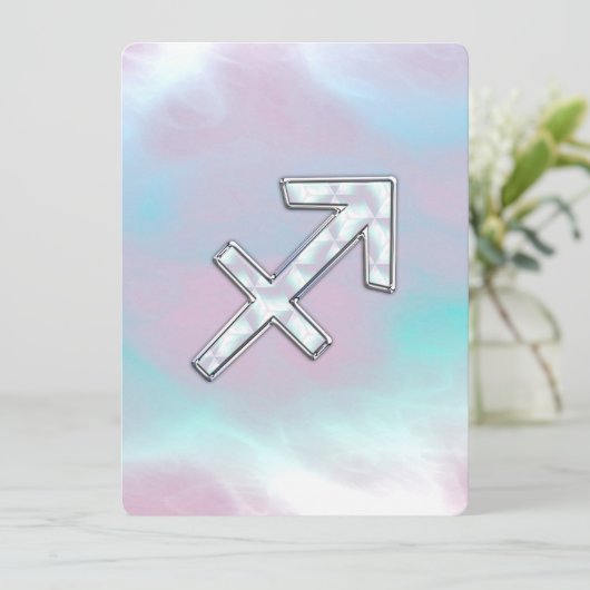 Sagittarius Zodiac Sign on Mutter von Pearl Style (Stehend Vorderseite)