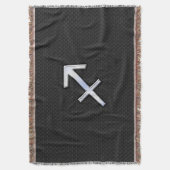 Sagittarius Zodiac Sign on Snake Skin Style Decke (Vorderseite Vertikal)