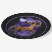 Sagittarius Zodiac Sign Pappteller (Schrägansicht)