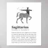 Sagittarius Zodiac Sign Poster (Vorne)