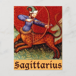 Sagittarius Zodiac Sign Postkarte