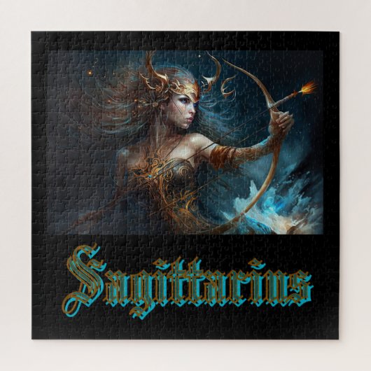 Sagittarius Zodiac Sign Puzzle (Vertikal)