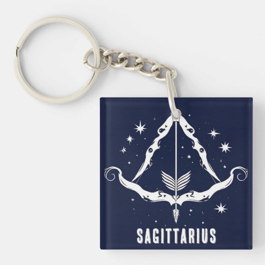 Sagittarius Zodiac Sign Schlüsselanhänger (Vorderseite)