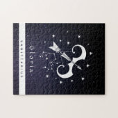 Sagittarius Zodiac Sign Star Horoskop Symbol Name Puzzle (Horizontal)