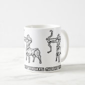 Sagittarius Zodiac Sign Tasse (VorderseiteRechts)