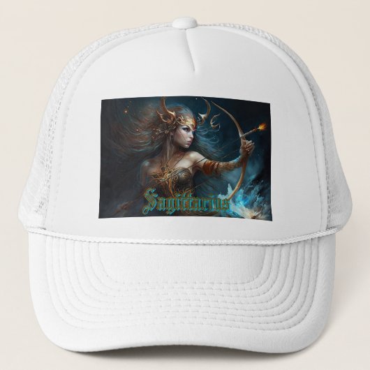 Sagittarius Zodiac Sign Truckerkappe (Vorderseite)