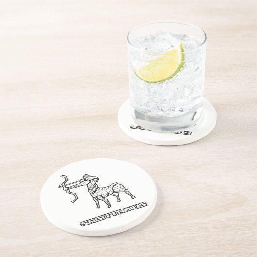 Sagittarius Zodiac Sign Untersetzer (Seite)