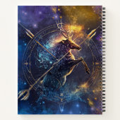 Sagittarius Zodiac Sign Watercolor Design Notizblock (Rückseite)
