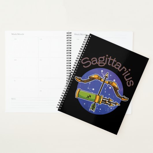 Sagittarius Zodiac Signature Calendar Planner Planer (Anzeige)