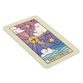 Sagittarius Zodiac Signieren Abstrakte Kunst Vinta Magnet (Rechte Seite)