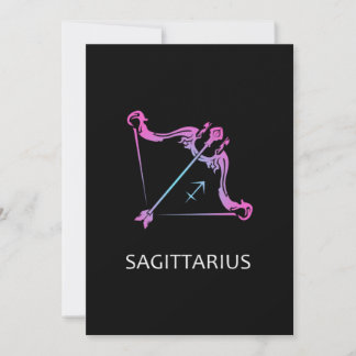Sagittarius Zodiac signiert das Geschenk des Bogen Einladung