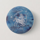 Sagittarius Zodiac Signing Button (Vorderseite)